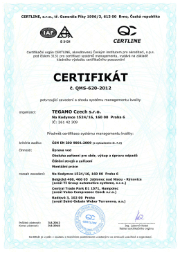 ČSN EN ISO 9001:2001