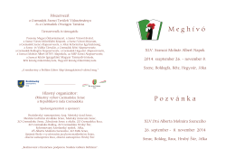 Főszervező : - Csemadok.hu