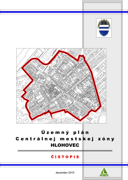 Územný plán Centrálnej mestskej zóny Hlohovec