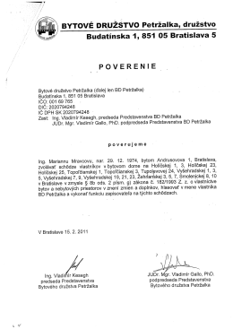 BYTOV&Eacute; DRuŽsTvo Petržalka, družstva