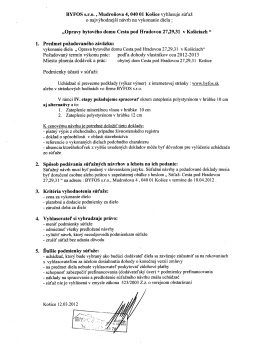 s&uacute;ťaž Cesta pod Hradovou 27,29,31