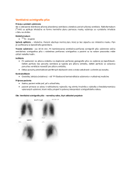 Ventilačná scintigrafia pľúc