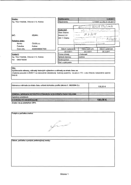 76 2011 Ing. Tibor Hre&scaron;č&aacute;k &ndash; Znaleck&yacute; posudok