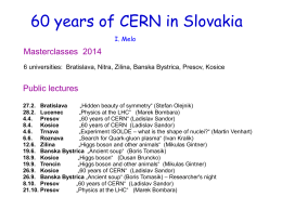 60 years of CERN in Slovakia