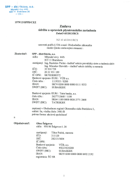 Zmluva o údržbe plynárenského zariadenia ZoÚaO 65