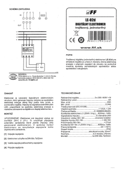 Elektromer digitálny LE-02d