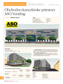 Obchodno-kancelárske priestory ASO Vending