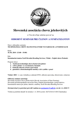 Slovenská asociácia chovu jeleňovitých