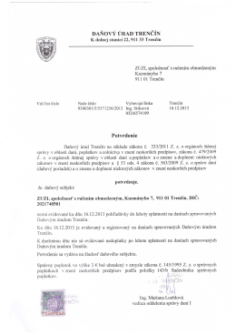 DAŇov&Yacute; &Uacute;RAD TRENČ&Iacute;N