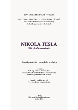 NIKOLA TESLA - Slovenské technické múzeum