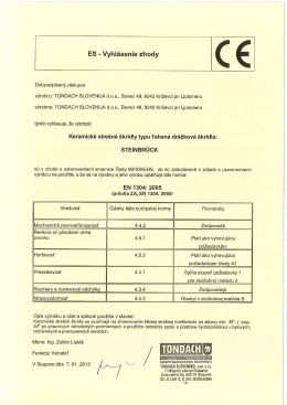 ES - Vyhl&aacute;senie zhody