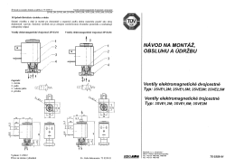 4 Návod na montáž, obslullu a údržbu č. 75 0359 01