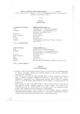 Zmluva o prenajatí reklamnej plochy