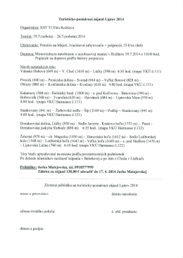 anistickO-pozn&aacute;vac&iacute; z&aacute;jazd Liptov 2014