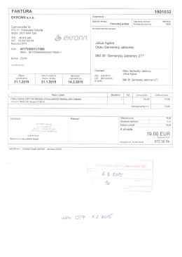 ŤFÁKTÚRA 1501032