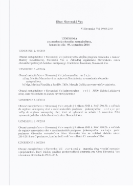 Stiahni - Obec Slovensk&aacute; Ves