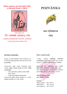 23. ročn&iacute;k v&yacute;stavy v&iacute;n