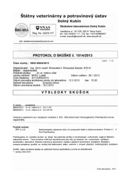 Vy&scaron;etrenie meliva 2013 (Adobe PDF)