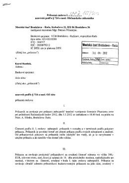 uzavretá podľa § 724 a nasl. Občianskeho zákonníka