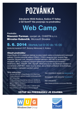Web Camp - Košice IT Valley