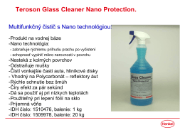 Teroson Glass Cleaner Nano Protection.