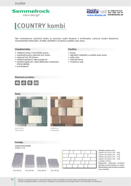 dlažba Semmelrock COUNTRY kombi / HaVe-uni