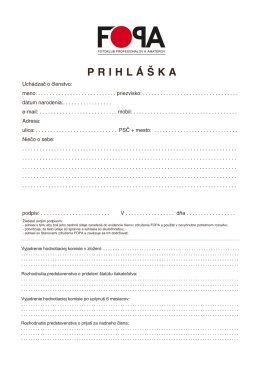 PRIHLASKA