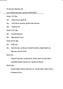 1ks- Ž&uacute;bor Pavol