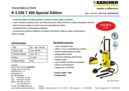 Vysokotlakový čistič K 5.530 T 400 Special Edition