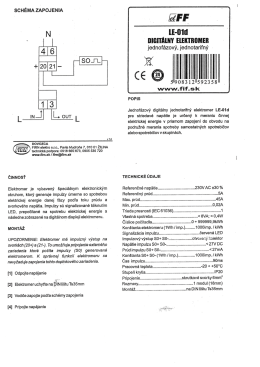 Elektromer digitálny LE-01d