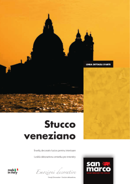 Stucco veneziano - Colorificio San Marco