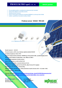 Prúdový senzor 789-620a (pdf)