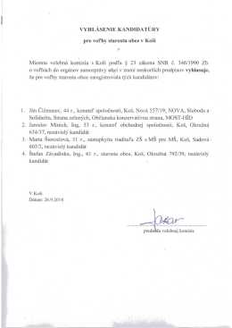 158 kB - Obec Ko&scaron;