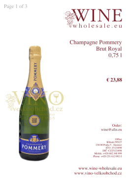Champagne Pommery Brut Royal 0,75 l