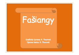 Prezent&aacute;cia fa&scaron;iangy