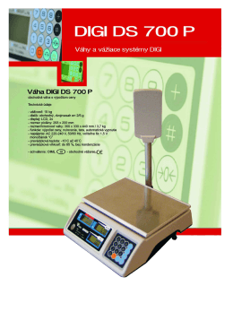 Váha DIGI DS 700 P