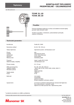 Technick&eacute; parametre:
