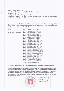 Stiahni - Obec Slovensk&aacute; Ves