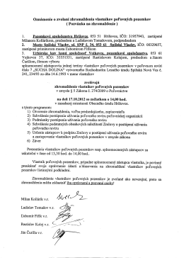 Zhromazdenie vlastnikov polovnych pozemkov