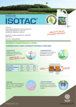ISOTAC FT SDP R&deg;V&deg; SLOVAQUIE - 2013 11 - PARTNER
