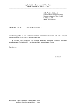 List prokurátorke zo dńa 12.5.2014