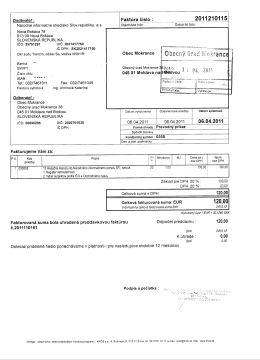 Dodávateľ : Národné informačné stredisko Slov