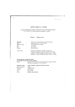 PDF text - Správa ciest Trenčianskeho samosprávneho kraja