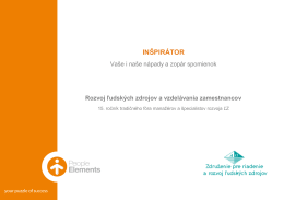 inšpirátor 2012 - Združenie pre riadenie a rozvoj ľudských zdrojov