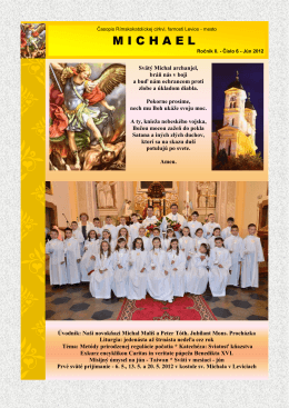 Michael - jún 2012 - Rímskokatolícka cirkev Farnosť Levice mesto