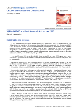 mimeType=application/pdf;OECD Communications Outlook 2013 (Summary in