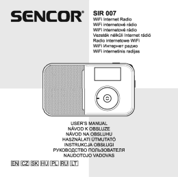 WiFi internetové rádio WiFi internetové rádio Vezeték nélküli Internet