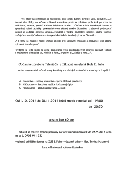 Svet, ktor&yacute; n&aacute;s obklopuie, ie fascinui&uacute;ci, pln&yacute; farieb, tvarov, &scaron;trukt&uacute;r