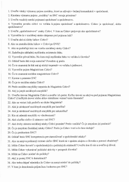 1. Uveďte v&scaron;etky v&yacute;znamy pojmu Soci&aacute;lny, ktor&eacute; sa už&iacute;vaj&uacute; v bežnej