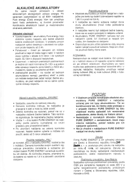 ALKALICKE AKUMULATORY - Sos electronic s. r. o.